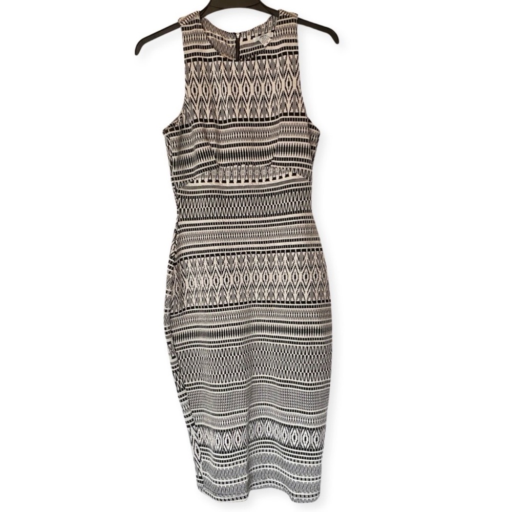 Bar III Tribal Print Bodycon Midi Dress